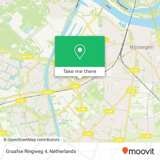 Graafse Ringweg 4, 6543 JM Nijmegen map