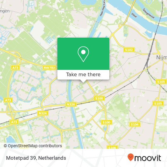 Motetpad 39, 6544 PX Nijmegen Karte