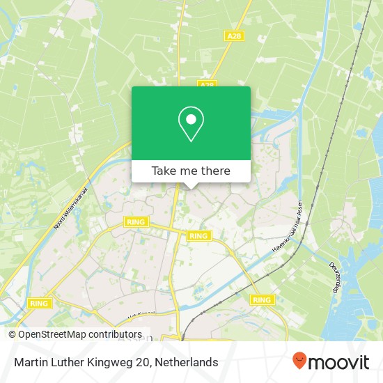 Martin Luther Kingweg 20, 9403 PA Assen Karte