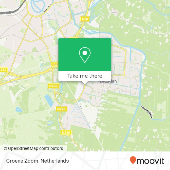 Groene Zoom, 3833 Leusden map