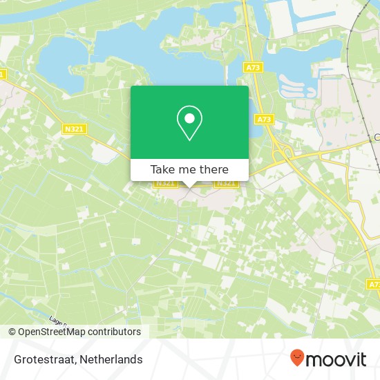 Grotestraat, 5437 Beers map