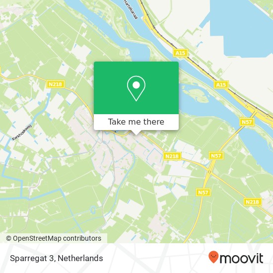 Sparregat 3, 3232 HG Vierpolders map