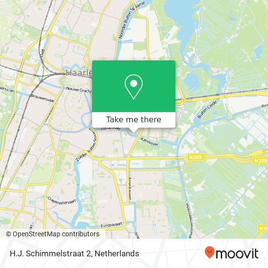 H.J. Schimmelstraat 2, 2032 ZH Haarlem map