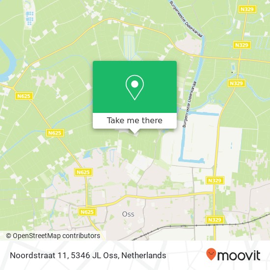 Noordstraat 11, 5346 JL Oss Karte