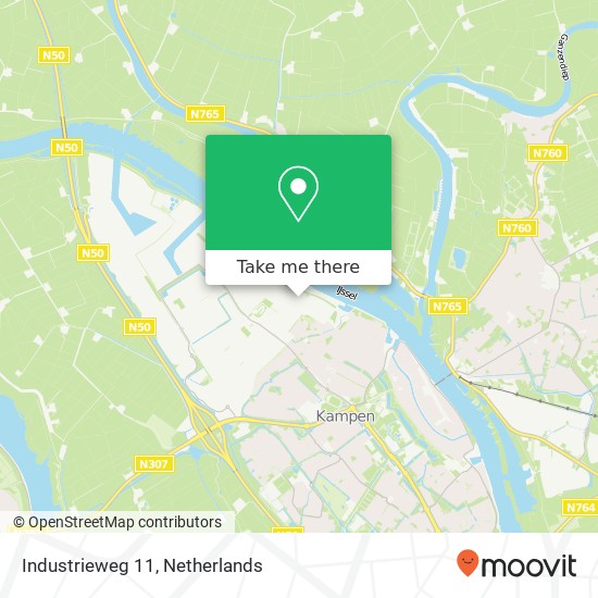 Industrieweg 11, 8263 AA Kampen map