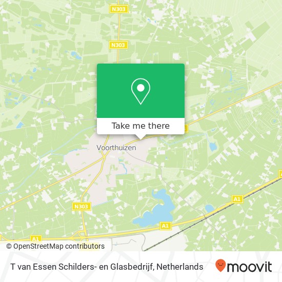 T van Essen Schilders- en Glasbedrijf, Wilbrinkstraat 34 3781 BE Voorthuizen map