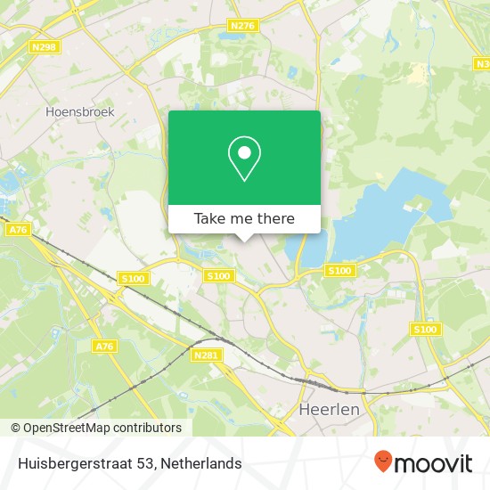 Huisbergerstraat 53, 6413 VL Heerlen map