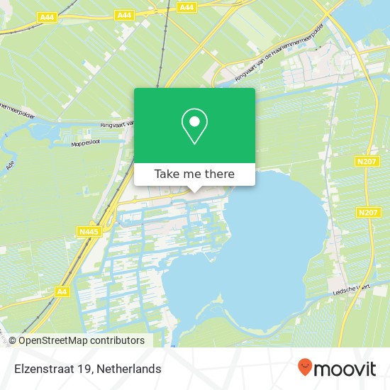 Elzenstraat 19, 2371 TM Roelofarendsveen map