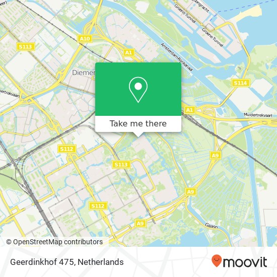 Geerdinkhof 475, 1103 RG Amsterdam map