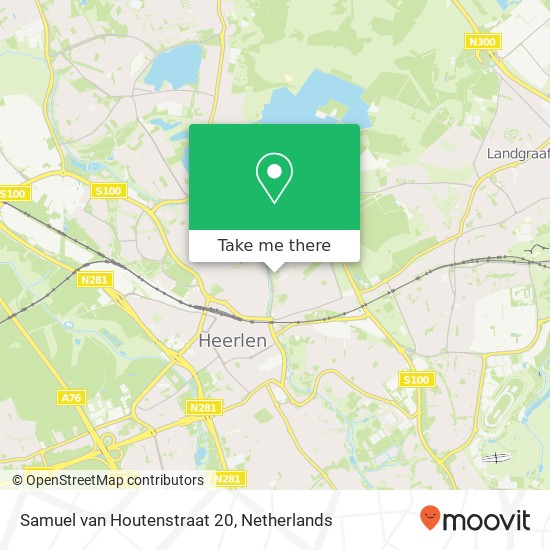 Samuel van Houtenstraat 20, 6415 Heerlen map