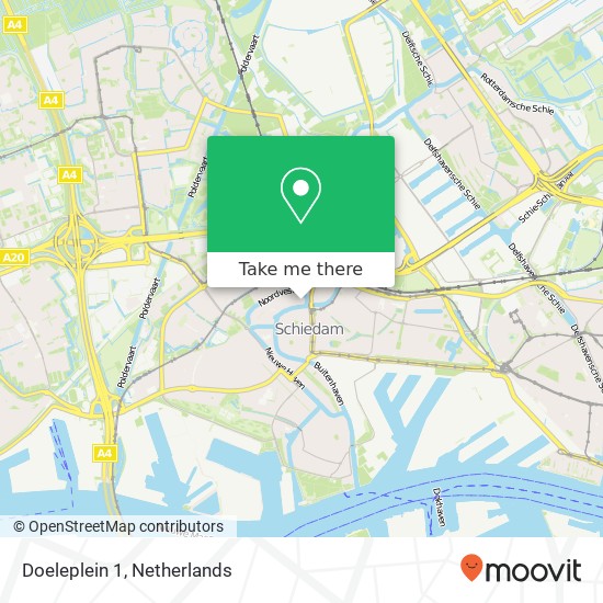 Doeleplein 1, 3111 PA Schiedam map