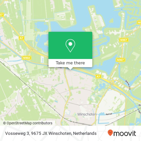 Vosseweg 3, 9675 JX Winschoten map