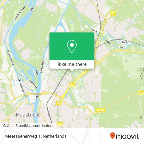 Meerssenerweg 1, 6222 AE Maastricht map