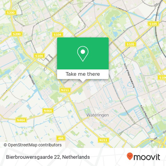 Bierbrouwersgaarde 22, 2542 HN Den Haag map