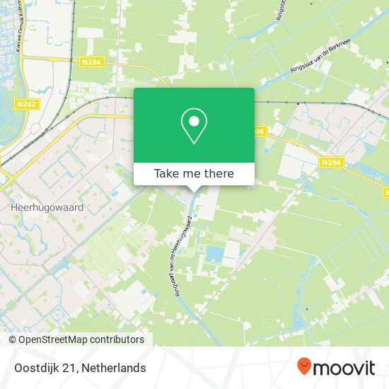 Oostdijk 21, 1701 DB Heerhugowaard map