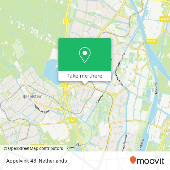 Appelvink 43, 3435 RZ Nieuwegein map