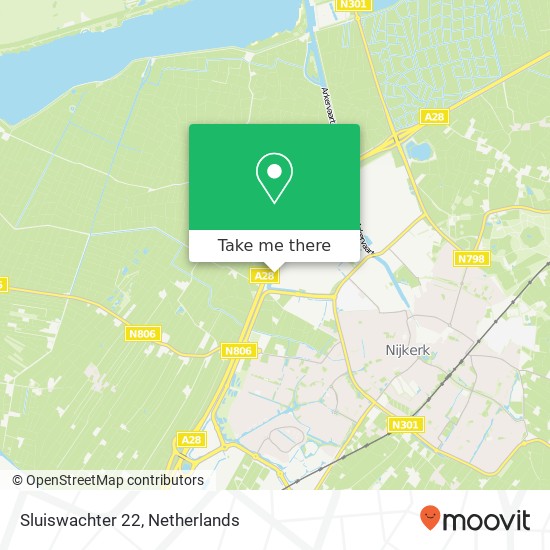 Sluiswachter 22, 3861 Nijkerk map