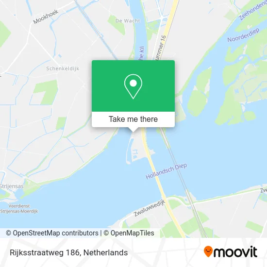 Rijksstraatweg 186 map