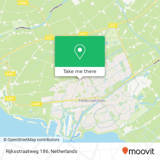 Rijksstraatweg 186, 3223 KC Hellevoetsluis map