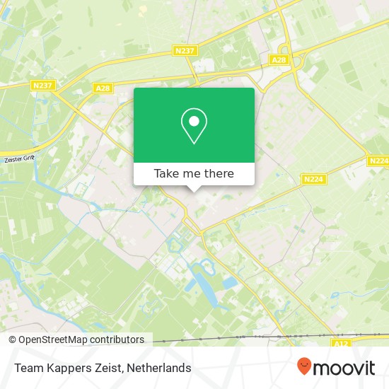 Team Kappers Zeist, 3701 Zeist map