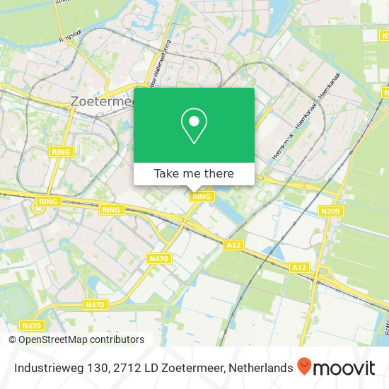 Industrieweg 130, 2712 LD Zoetermeer map