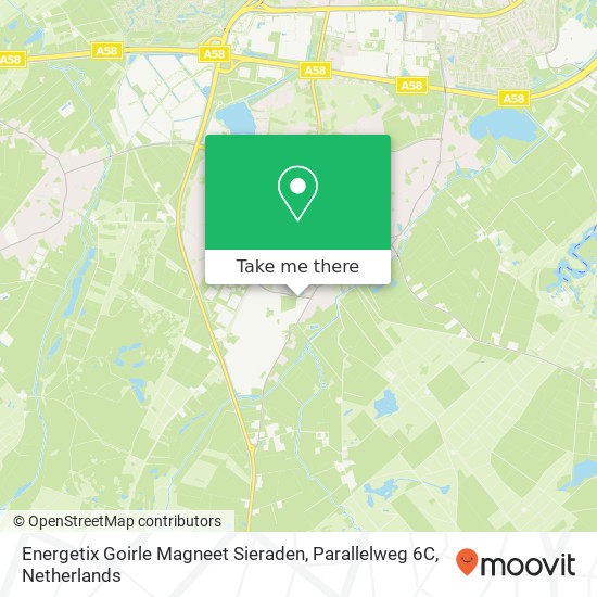 Energetix Goirle Magneet Sieraden, Parallelweg 6C map