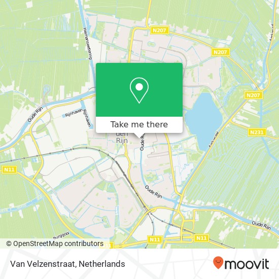 Van Velzenstraat, 2405 HZ Alphen aan den Rijn map