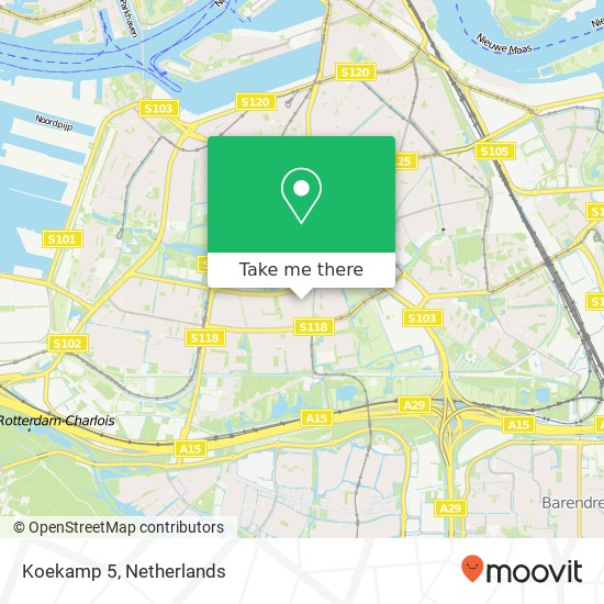 Koekamp 5, 3085 SV Rotterdam map