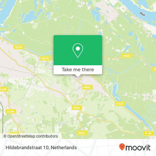 Hildebrandstraat 10, 6573 GB Beek map