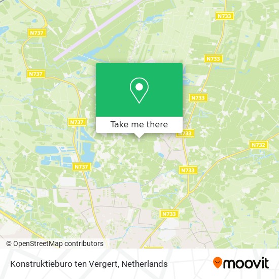 Konstruktieburo ten Vergert map