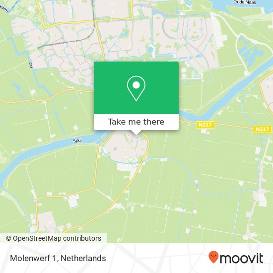 Molenwerf 1, 3264 TH Nieuw-Beijerland Karte