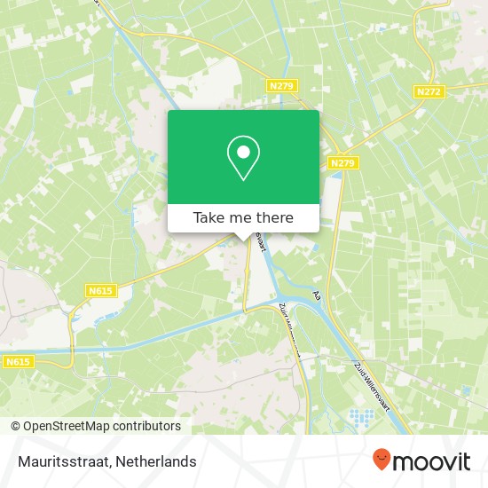 Mauritsstraat, 5741 Beek en Donk Karte