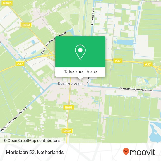 Meridiaan 53, 7891 EA Klazienaveen map