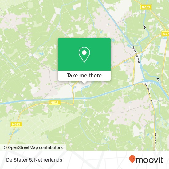 De Stater 5, 5737 RV Lieshout map