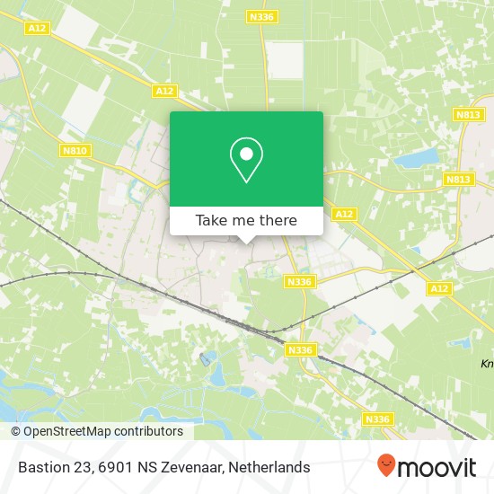 Bastion 23, 6901 NS Zevenaar map