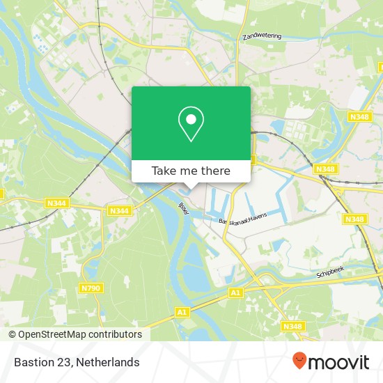 Bastion 23, 7411 DC Deventer map