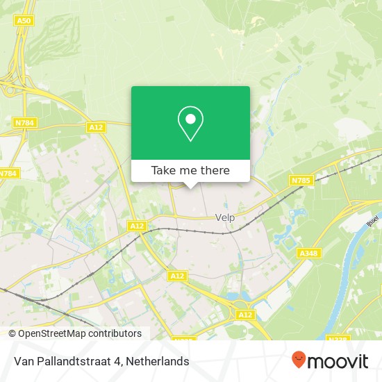 Van Pallandtstraat 4, 6881 MT Velp map