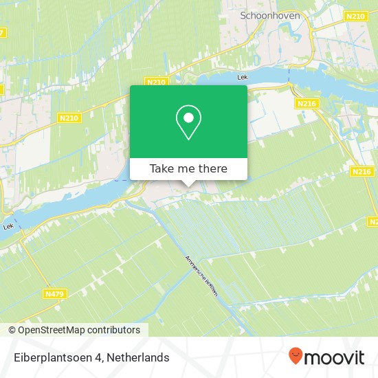 Eiberplantsoen 4, 2964 CX Groot-Ammers map