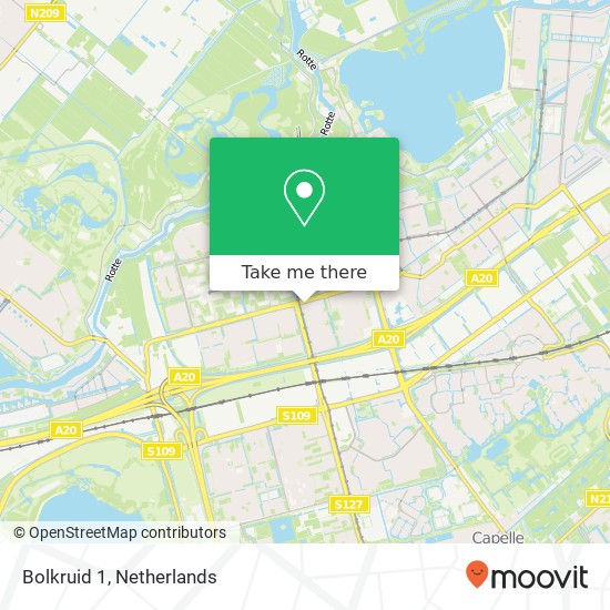 Bolkruid 1, 3068 DJ Rotterdam map