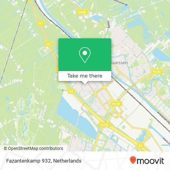 Fazantenkamp 932, 3607 EG Maarssen map