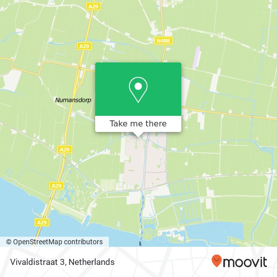 Vivaldistraat 3, 3281 VL Numansdorp map