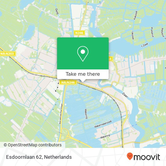 Esdoornlaan 62, 1521 EC Wormerveer map