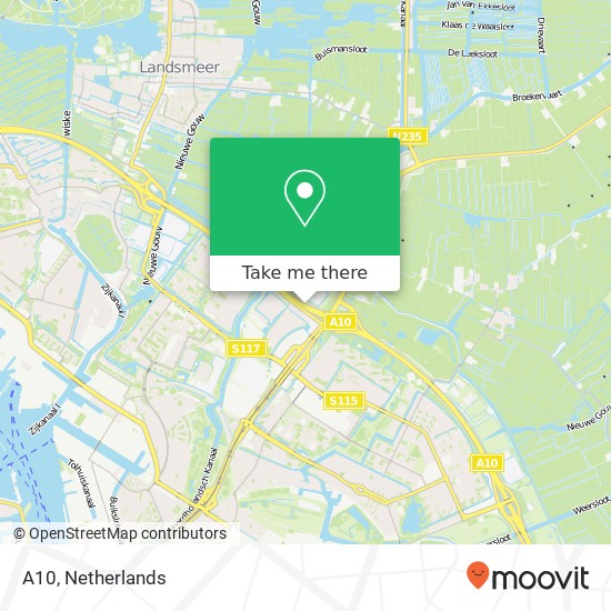 A10, 1022 Amsterdam map