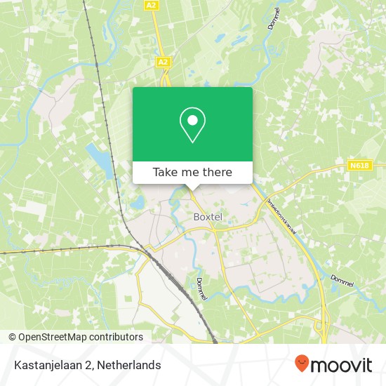 Kastanjelaan 2, 5283 WE Boxtel map