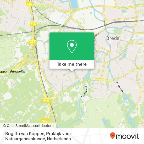 Brigitta van Koppen, Praktijk voor Natuurgeneeskunde, Dokter Struyckenstraat map