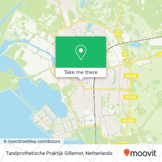 Tandprothetische Praktijk Gillemot, Korte Bosstraat 11 map