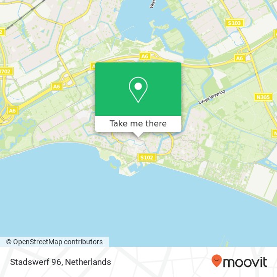 Stadswerf 96, 1354 CJ Almere-Haven Karte