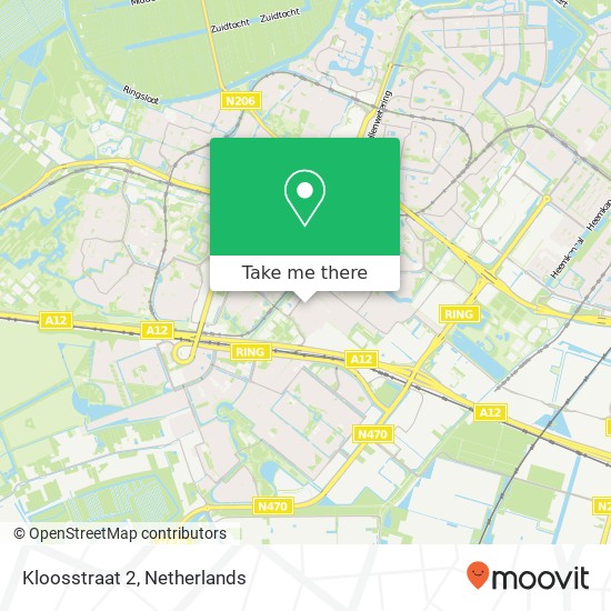 Kloosstraat 2, 2712 EP Zoetermeer Karte