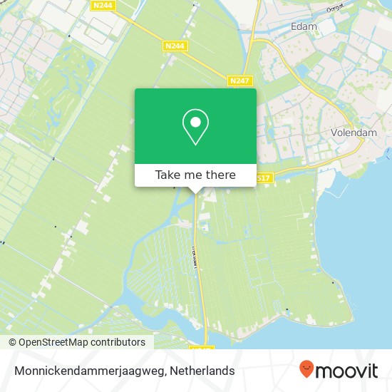 Monnickendammerjaagweg, 1145 Katwoude map