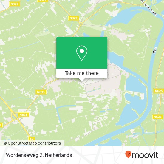 Wordenseweg 2, 5334 JB Velddriel map